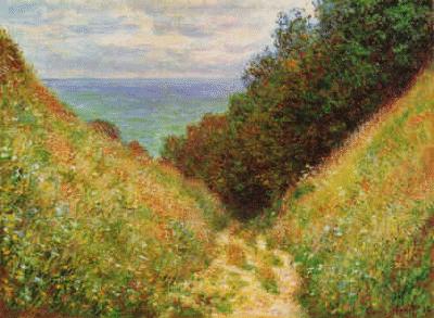 Claude Monet Road at la Cavee, Pourville china oil painting image